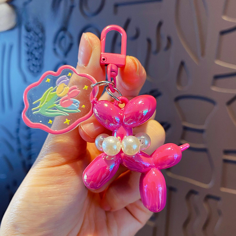 ELOAL Stylish Balloon Dog Bag Charm