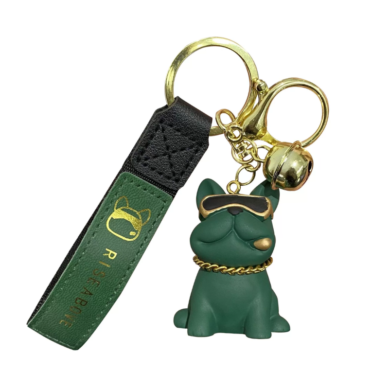 ELOAL Stylish Bulldog Bag Charm for Trendy Accessories