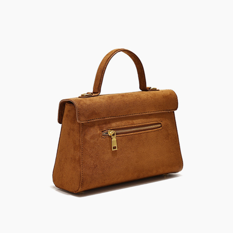 ELOAL Elegant Retro Suede Handbag - Stylish Fashion Accessory