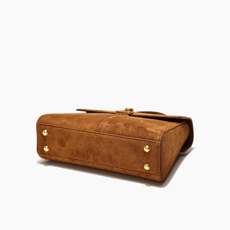 ELOAL Elegant Retro Suede Handbag - Stylish Fashion Accessory