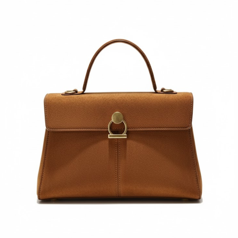 ELOAL Elegant Retro Suede Handbag - Stylish Fashion Accessory