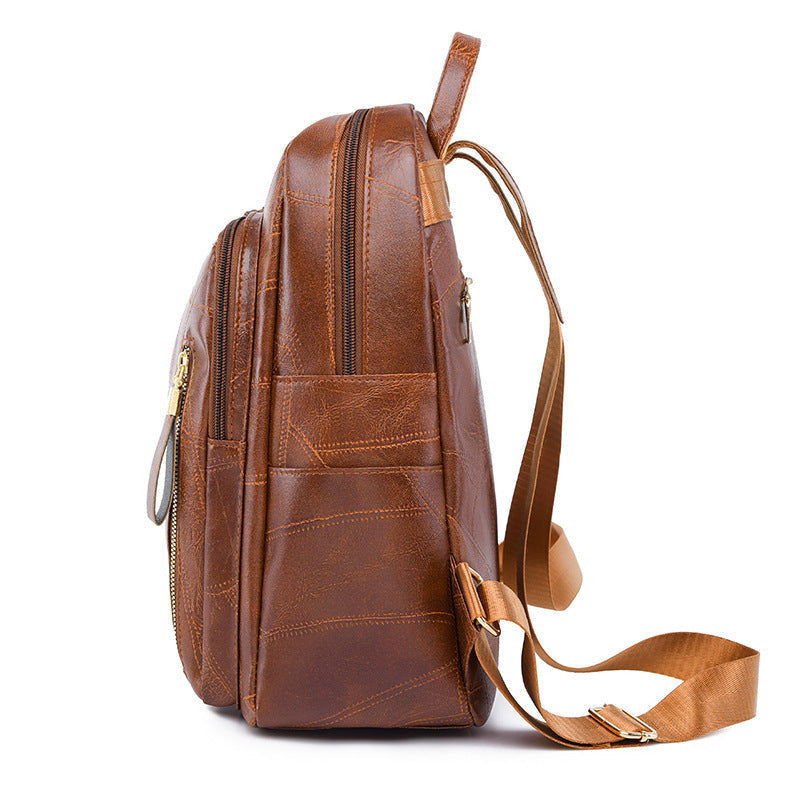 ELOAL Stylish Vintage Leather Backpack for Women