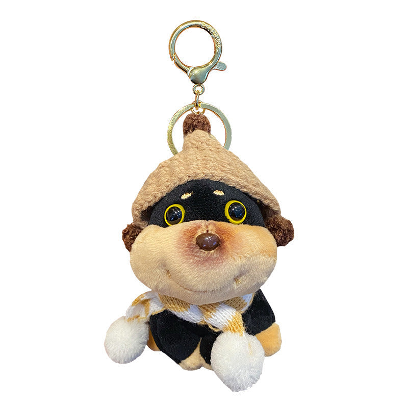 ELOAL Stylish Bee Puppy Plush Bag Charm for Girls