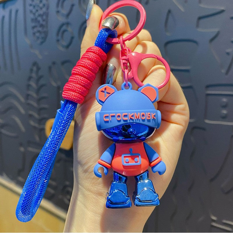 ELOAL Stylish Cyber Bear Bag Charm for Trendy Accessories