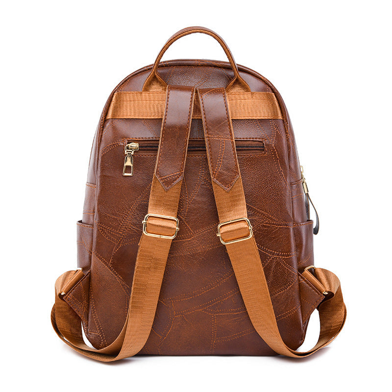 ELOAL Stylish Vintage Leather Backpack for Women