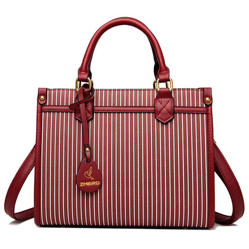 ELOAL Stylish Striped Structured Women's Fashion Handbag