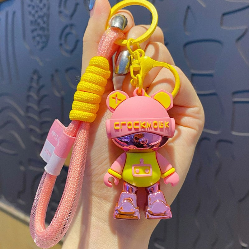 ELOAL Stylish Cyber Bear Bag Charm for Trendy Accessories