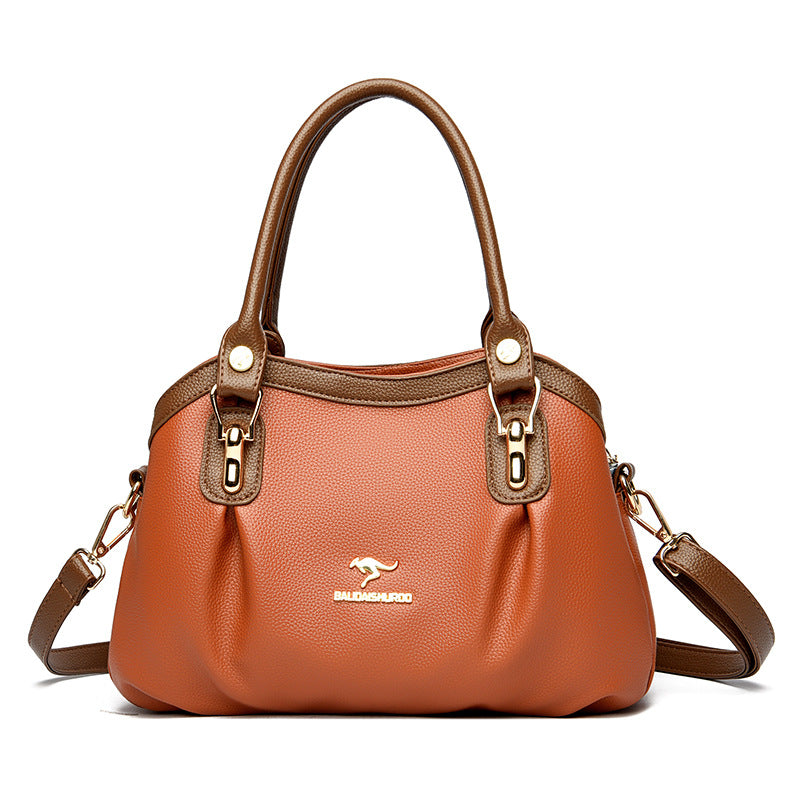 ELOAL Elegant Color Block Handbag - Stylish and Trending Accessory