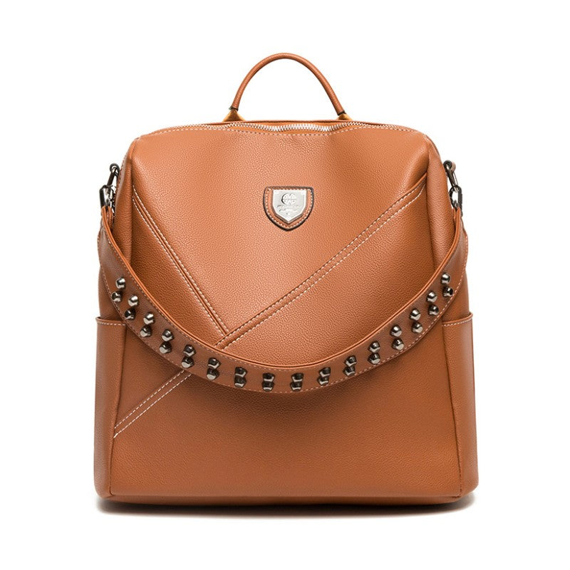 ELOAL Stylish Large Capacity Backpack with Splice Design