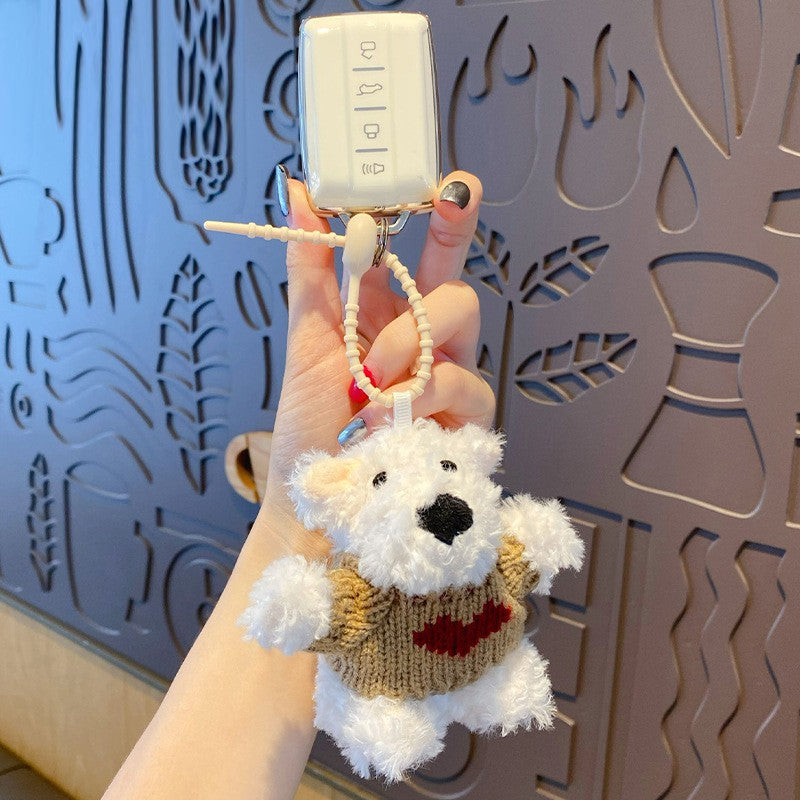 ELOAL Cute Puppy Love Bag Charm - Stylish Accessory for Pet Lovers