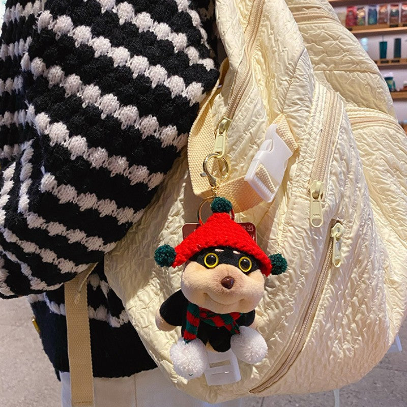 ELOAL Stylish Bee Puppy Plush Bag Charm for Girls