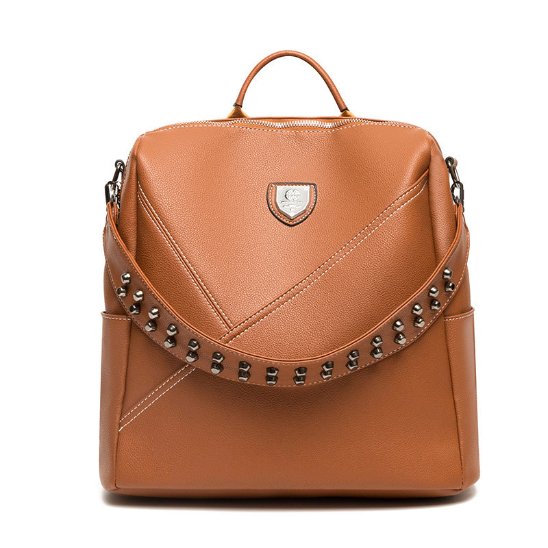 ELOAL Stylish Large Capacity Backpack with Splice Design