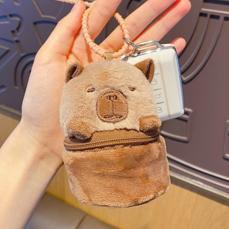 ELOAL Stylish Plush Guinea Pig Bag Charm for Trendy Accessories