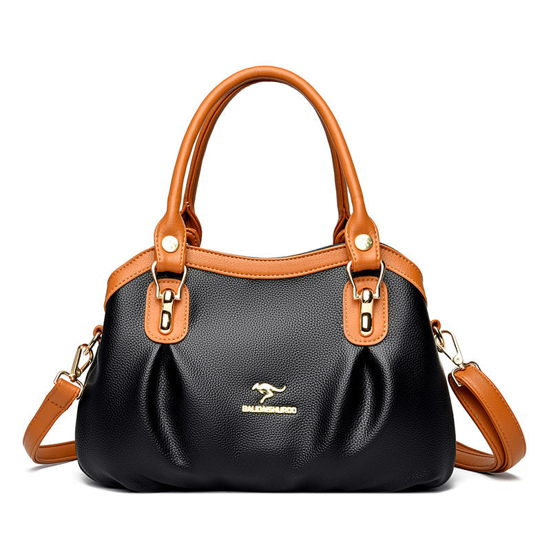 ELOAL Elegant Color Block Handbag - Stylish and Trending Accessory