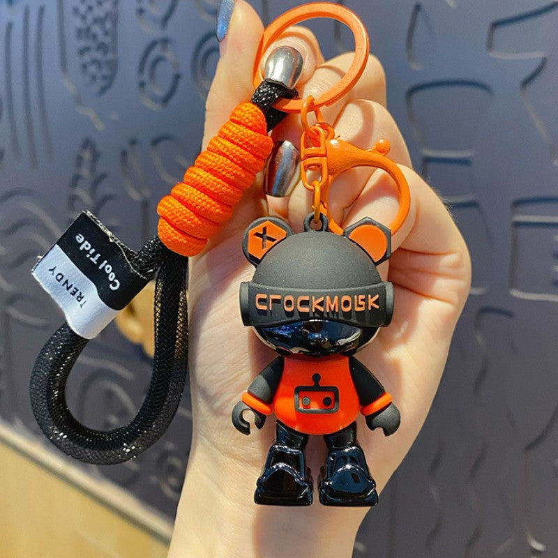 ELOAL Stylish Cyber Bear Bag Charm for Trendy Accessories