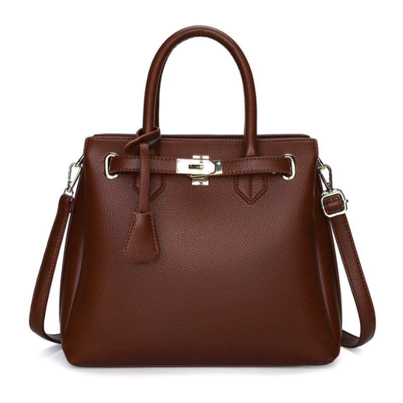 ELOAL Stylish Retro Lychee Pattern Handbag for Women