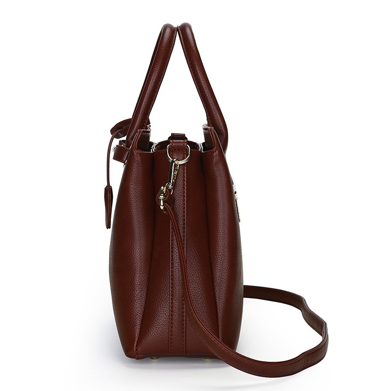 ELOAL Stylish Retro Lychee Pattern Handbag for Women