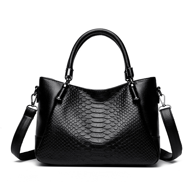 ELOAL Stylish Crocodile Pattern Shoulder Bag for Women