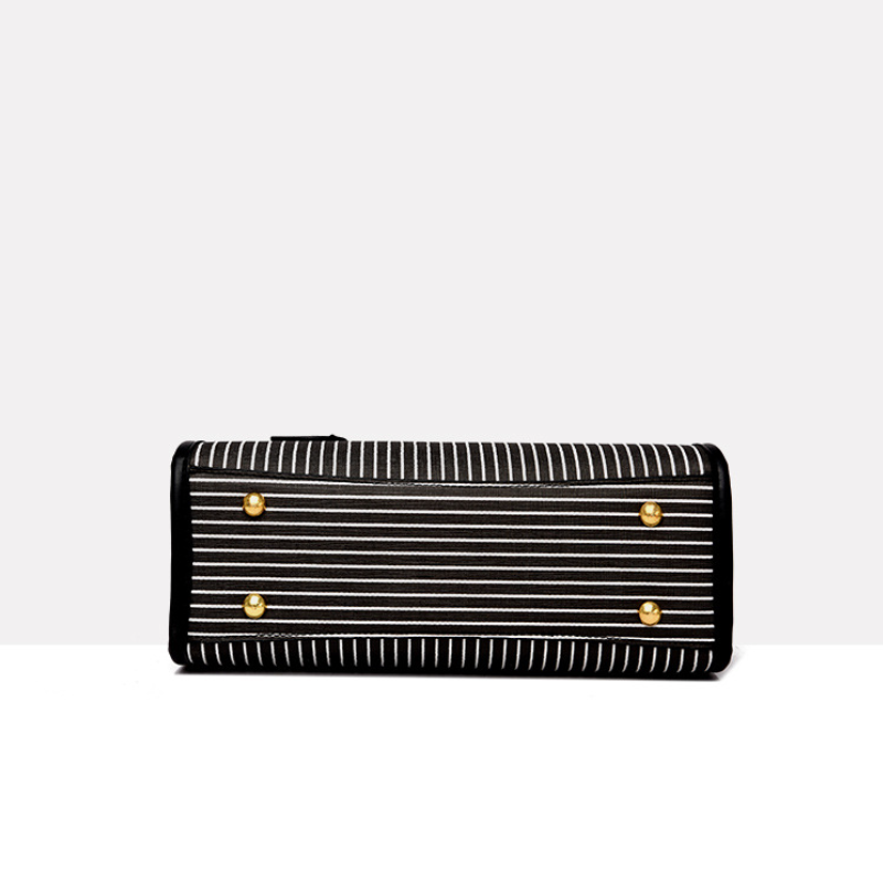 ELOAL Stylish Striped Structured Women's Fashion Handbag