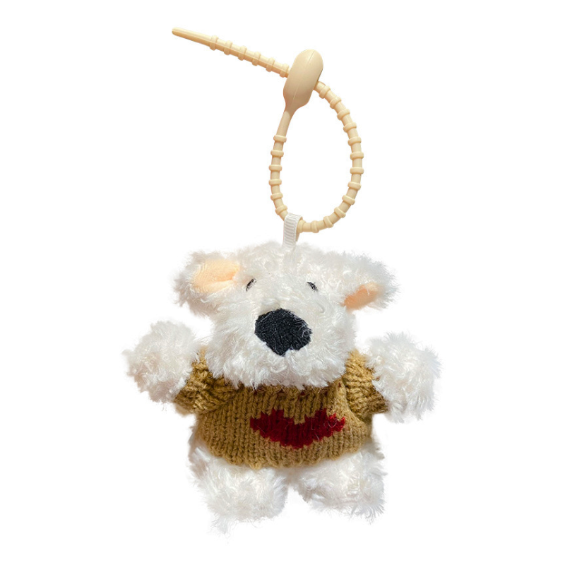 ELOAL Cute Puppy Love Bag Charm - Stylish Accessory for Pet Lovers
