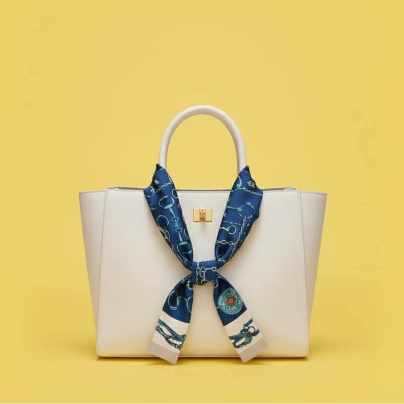 ELOAL Elegant Small Silk Scarf for Women - Fashionable Accessory