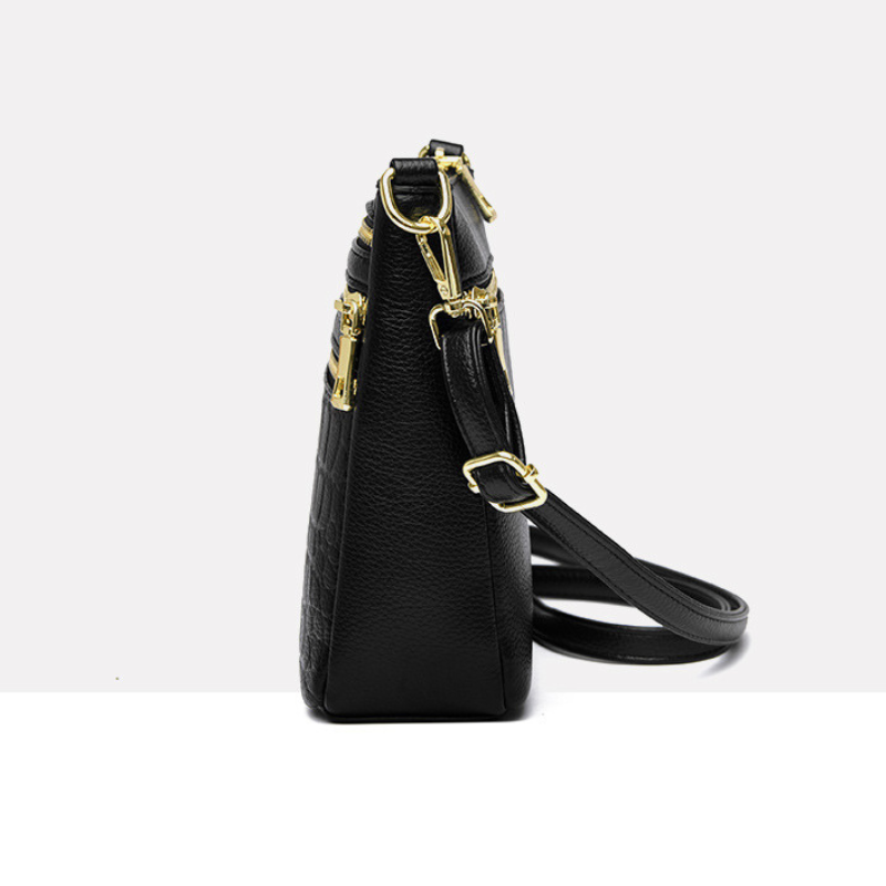 ELOAL Stylish Multi-Layer Crossbody Bag with Stone Pattern