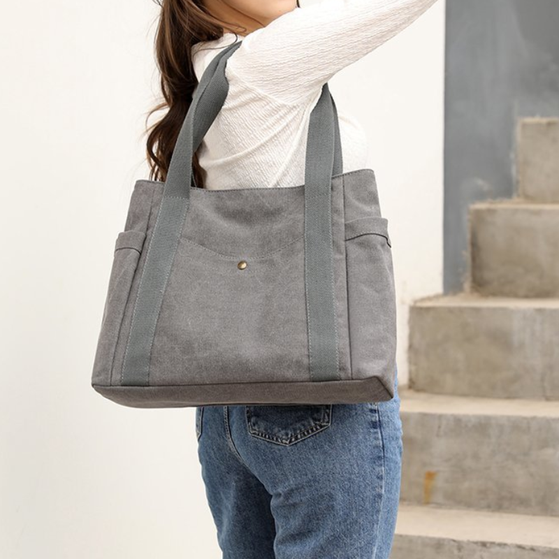ELOAL Stylish Multi Pocket Tote Bag for Everyday Use