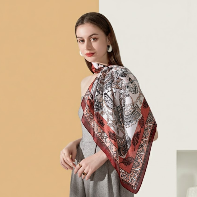 ELOAL Stylish Square Scarf for Women - Fashionable Accessory