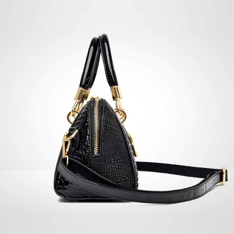 ELOAL Stylish Crocodile Pattern Handbag - Large Capacity Fashion Bag