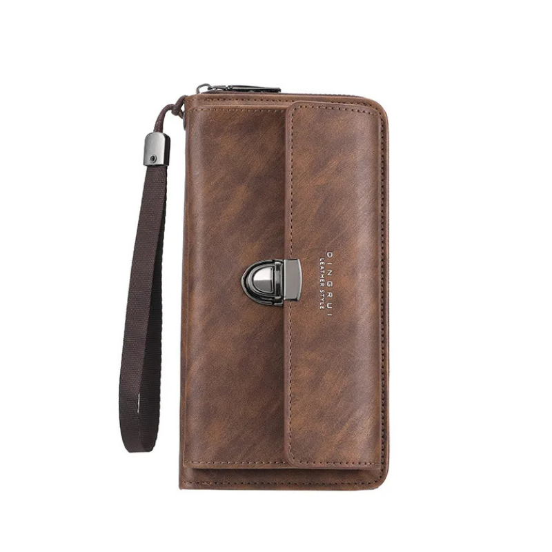 ELOAL Stylish Large Capacity Wallet with Zipper and Card Slots