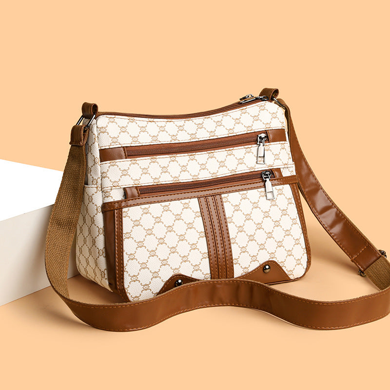 ELOAL Stylish Splicing Pattern Shoulder Bag for Fashion Lovers