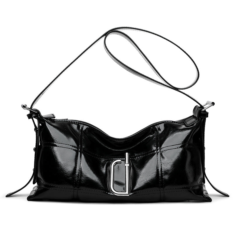 ELOAL Stylish Crackle Texture Shoulder Bag