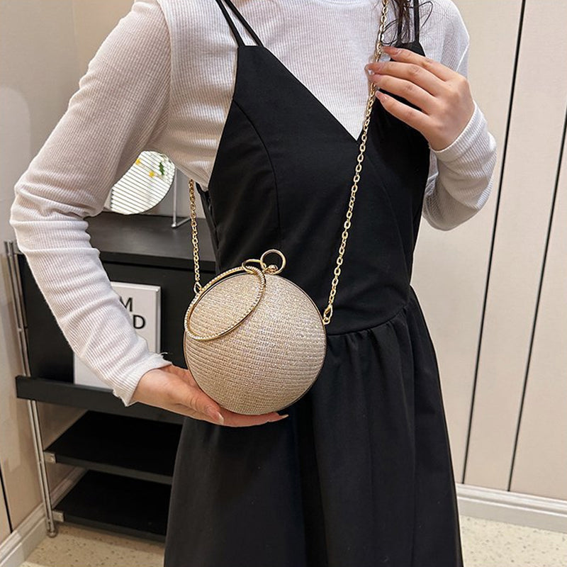 ELOAL Elegant Inlaid Diamond Evening Clutch Bag for Stylish Events