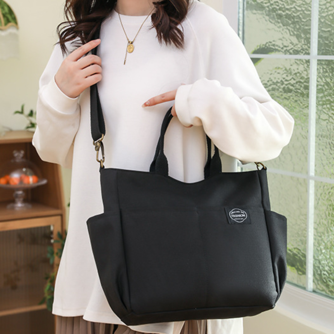 ELOAL Stylish Lightweight Oxford Canvas Travel Tote Bag