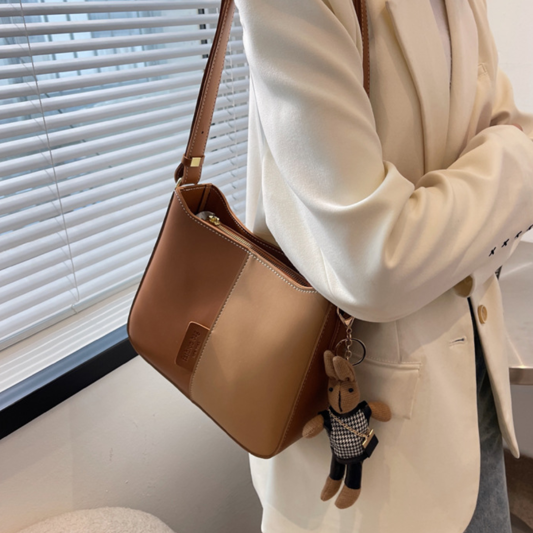 ELOAL Stylish Color Block Shoulder Bag for Trendy Fashion Lovers