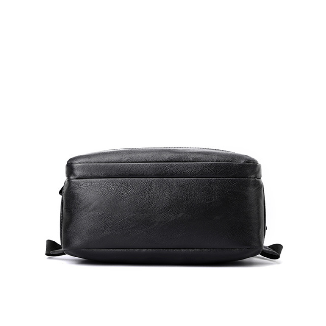 ELOAL Stylish Men's Leather Travel Backpack - Large Capacity Design