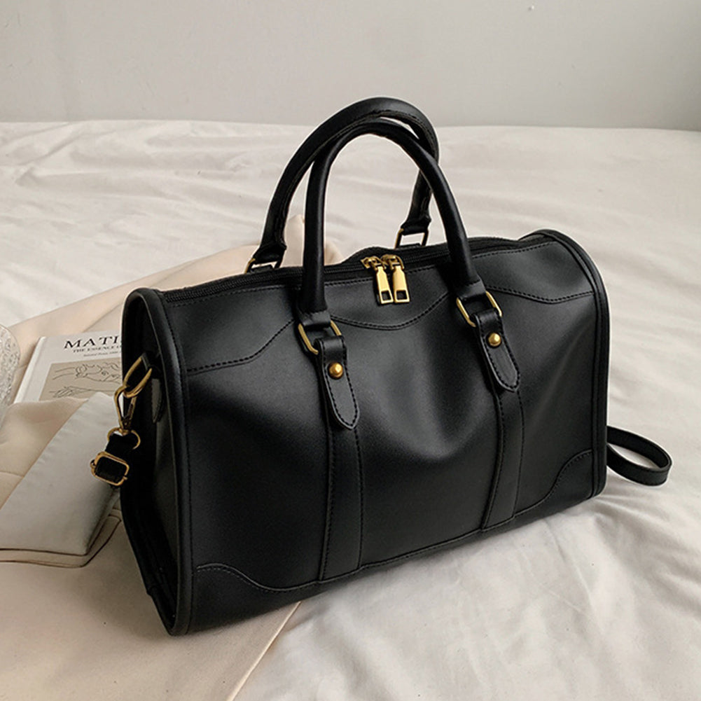 ELOAL Stylish Solid Color Duffle Shoulder Bag