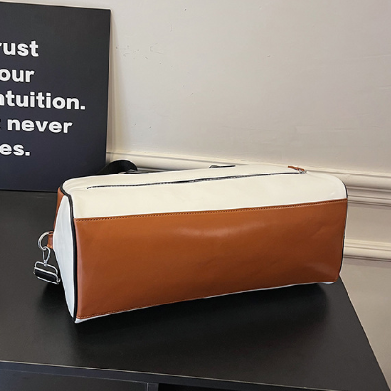 ELOAL Stylish European Contrast Color Duffle Bag