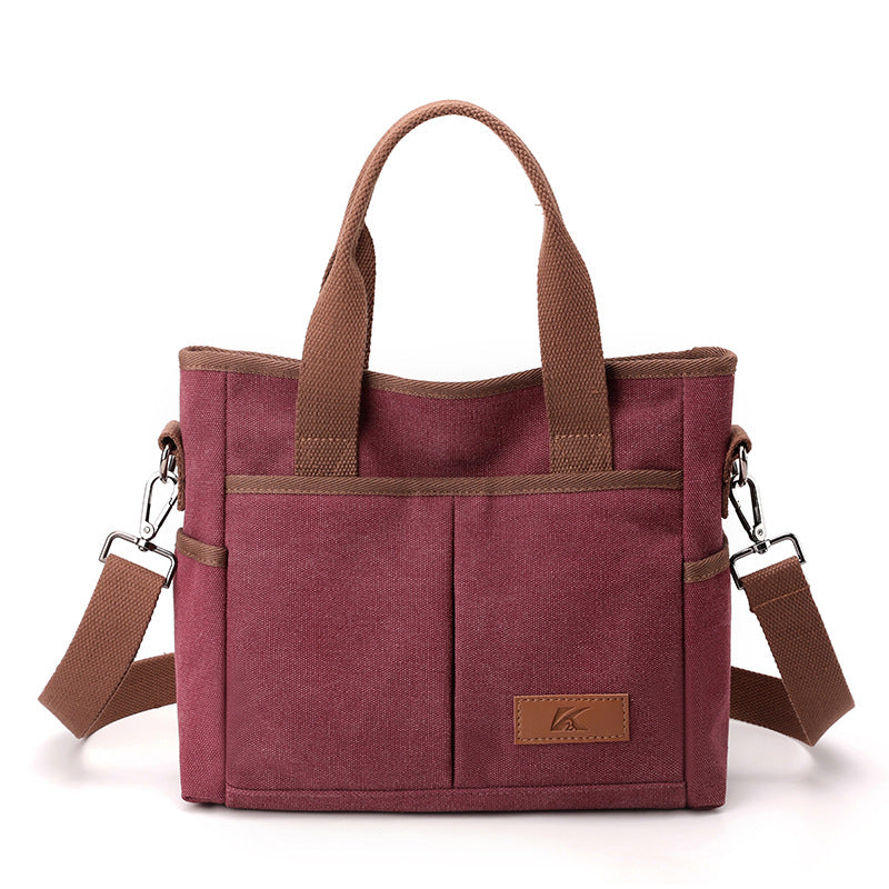 ELOAL Stylish Canvas Messenger Bag for Women
