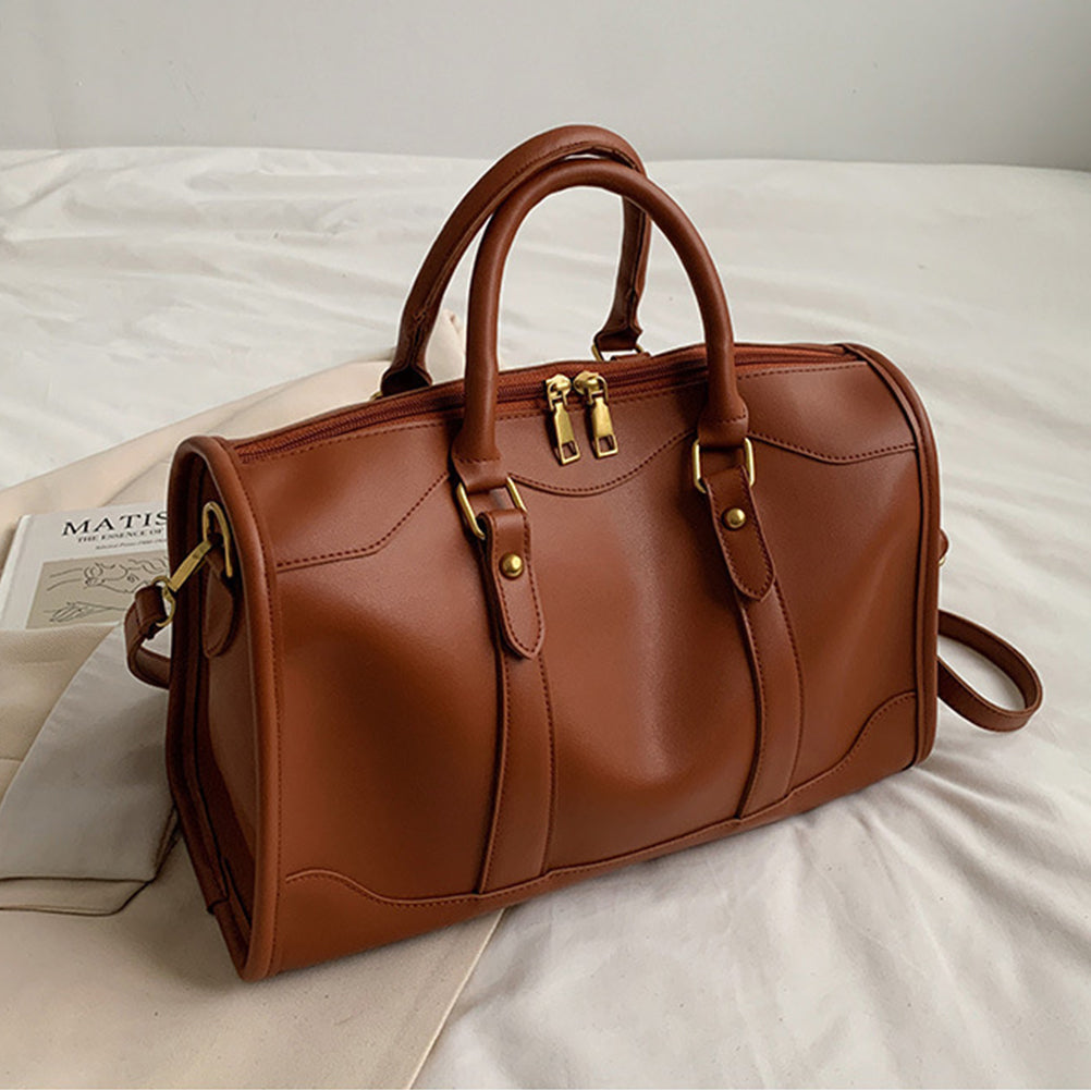 ELOAL Stylish Solid Color Duffle Shoulder Bag