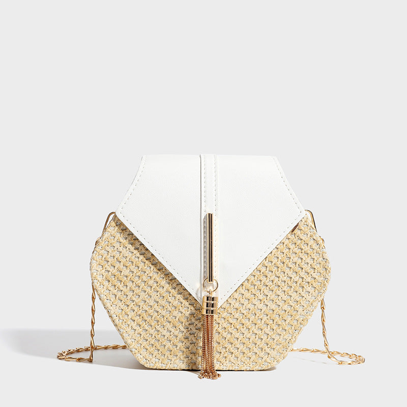 ELOAL Stylish Woven Crossbody Beach Bag for Summer