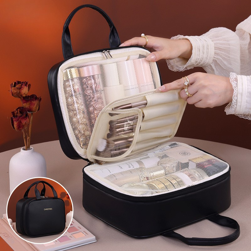 ELOAL Elegant Large-Capacity Cosmetic Bag for Stylish Organization