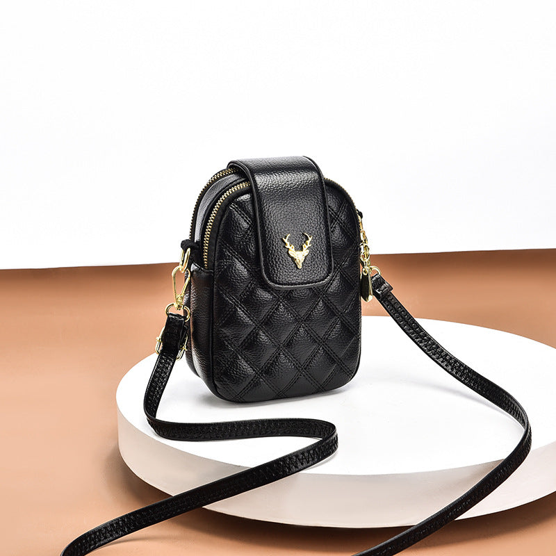 ELOAL Stylish Compact Crossbody Bag for Mobile Phones