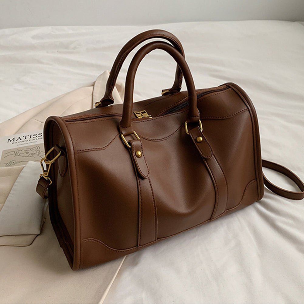 ELOAL Stylish Solid Color Duffle Shoulder Bag