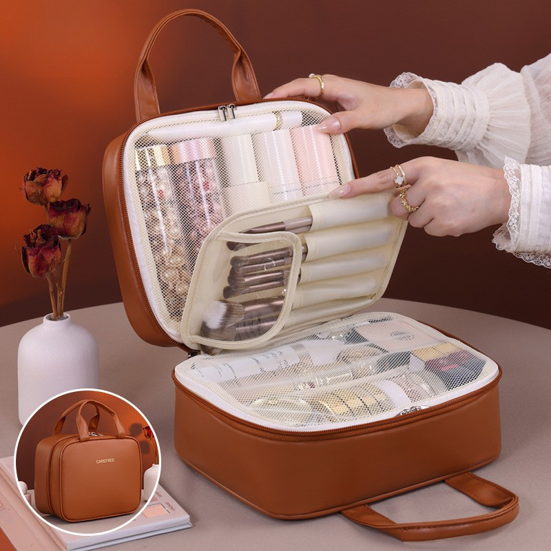 ELOAL Elegant Large-Capacity Cosmetic Bag for Stylish Organization