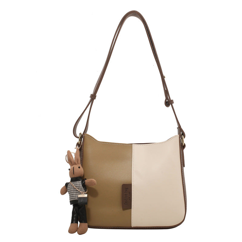 ELOAL Stylish Color Block Shoulder Bag for Trendy Fashion Lovers