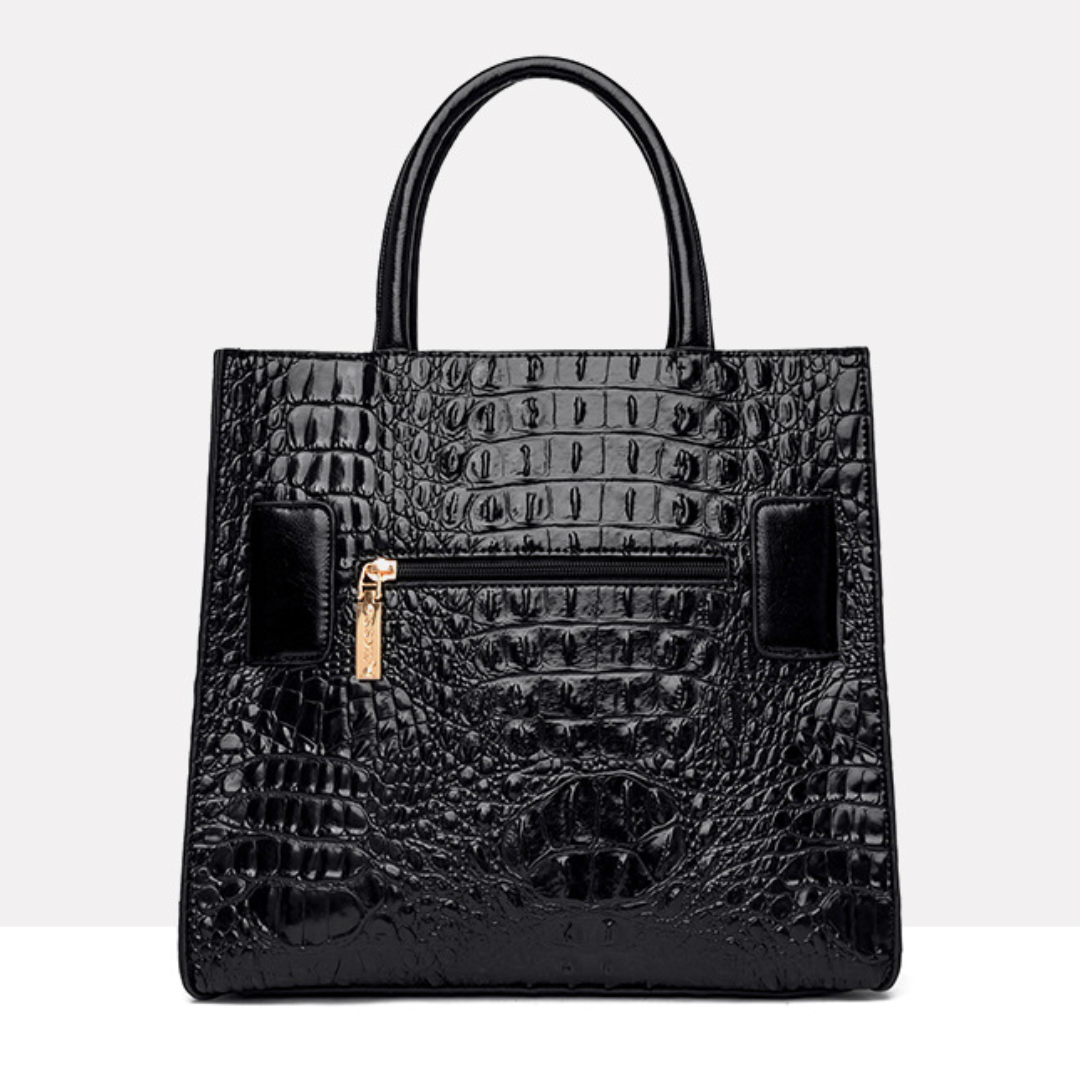 ELOAL Stylish Crocodile Pattern Women's Handbag