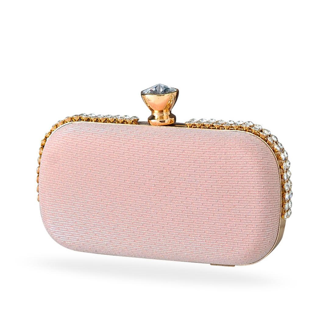 ELOAL Elegant Diamond-Studded Evening Clutch Bag