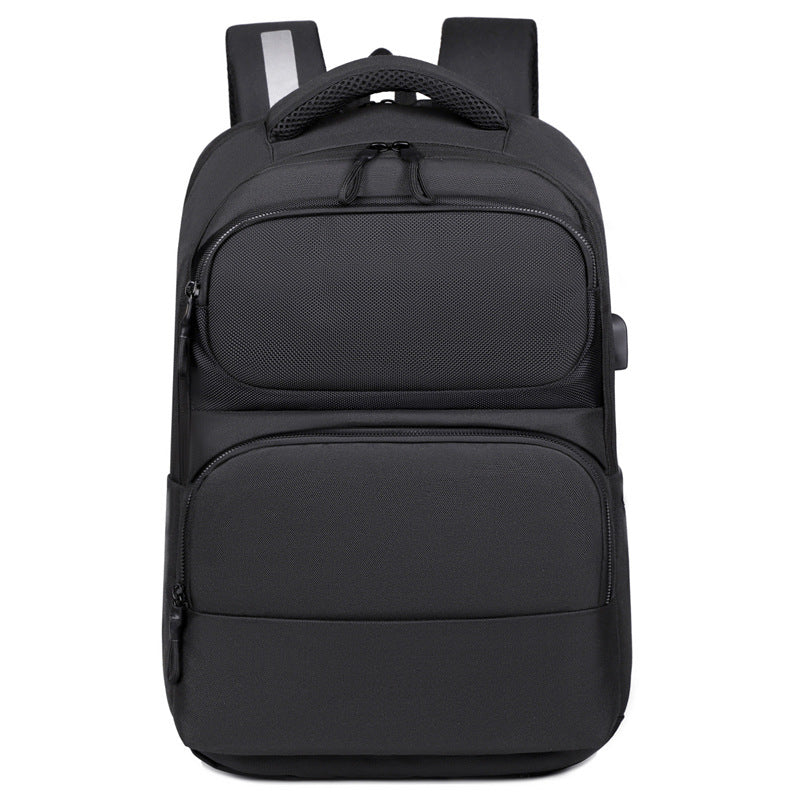 ELOAL Stylish USB Backpack for Men - Large Capacity Oxford Cloth