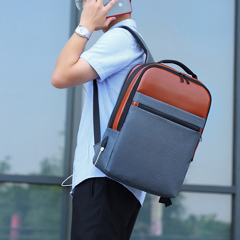 ELOAL Stylish USB Business Laptop Backpack for Men